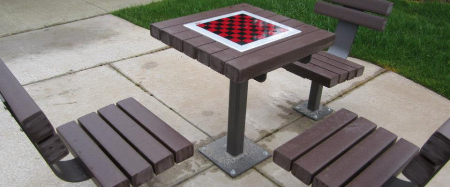 Game Table and Chairs in the Park